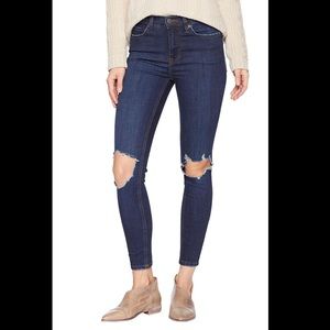 Free People High Rise Busted Skinny
